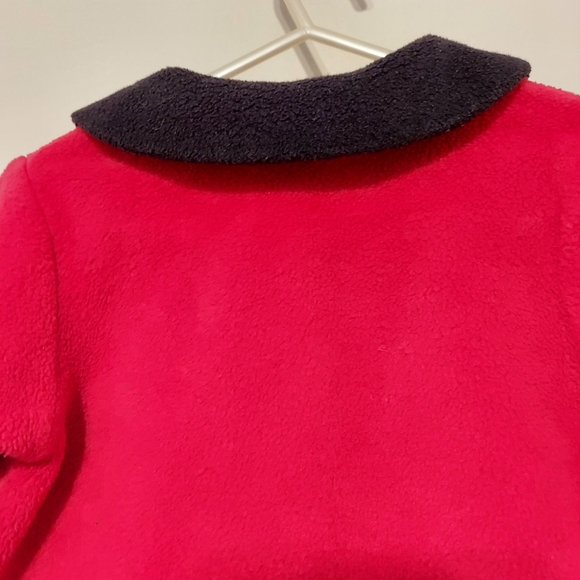 2nd Step Toddler Red Fleece Coat with Rose and Leaves Accent size 18Months - Picture 8 of 12